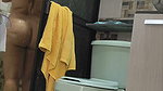 Looking at my Egyptian stepmom while she bathes, real sex