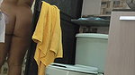 Looking at my Egyptian stepmom while she bathes, real sex
