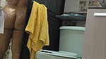 Looking at my Egyptian stepmom while she bathes, real sex