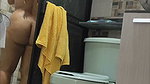 Looking at my Egyptian stepmom while she bathes, real sex
