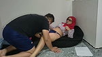 Muslim teen is surprised by her Arab stepbrother and fucks her