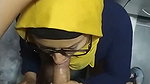Pakistani Arab woman is spied on in the kitchen and ends up fucking her Egyptian stepson