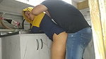 sloppy muslim in the kitchen fucked