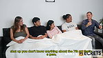 WE’RE ALL WATCHING A MOVIE WHEN MY STEPDAUGHTER SECRETLY GIVES HER BOYFRIEND A BLOWJOB AND THEN FUCKS WITH HIS BEST FRIE