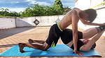WHEN MY HUSBAND IS NOT AT HOME MY YOGA INSTRUCTOR MAKES ME A DELICIOUS PUSSY MEAL
