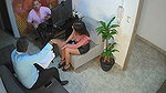Whore answers her hotline while at a job interview – she doesn’t know she is seen by the security guard – Celeste Alba