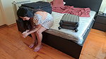Wife hides in a travel bag and gets anal creampie from her husband’s best friend