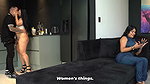 Without my friend seeing us! – Big-bottomed MILF pays more attention to her husband than her best friend