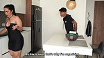 Young man asks the maid for a special favor, and she complies. – Sarah Black & Thiago lopez