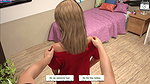 Lotion Massage to Christine Ass By Her Horny Step Father and 18 Years Old Girl Masturbates with Suntan Lotion in Home Alone