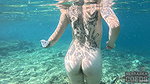 Brille – Underwater Naked Swimming In The Sea While On Vacation With Brille