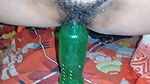 Hand and bottle ? inside the bhabhi pussy