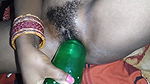 Hand and bottle ? inside the bhabhi pussy