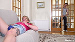 Kitty Dickens – Instead Of Cleaning, A Young Guy Has Sex With A Busty Mature Woman