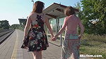 Lenna Ross & Kiwii Sweet – Public cumming