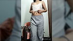Horny Girl in white top Teasing by Showing her boobs 2