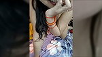 Hot chubby Bhabhi Wearing Only Saree showing her Big boobs=Part-1 2