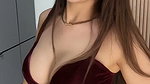 Sultry Brunette Teases In Velvet Bra – Hair Clips & Seductive Moves 2
