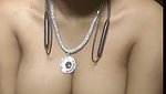 Tamil Aunty on cam show with erect nipples 2