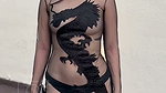URFI JAVED HOTIEE SEXY IN SEE THRU DRESS SEDUCTIVE 2
