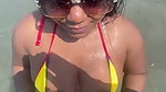 Beautiful Colombian On The Beach I Seduce Her To Take Her To My Room