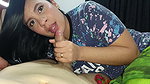 Beautiful stepmom waits for her husband to leave so she can suck my cock