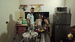Between the half-siblings Cris and Anita Ferro they prepared a good fuck in the kitchen