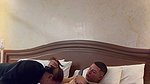 Cleaning arrives in my room while I watch porn, he sucks me and I come in his mouth