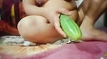 Put radish, cucumber, bottle inside the vagina and fucked.Hardcore fucked