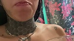 Drinking urine and milk with saliva