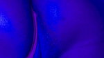 Ebony Goddess Leaking Neon Thong & Dildo Squirt