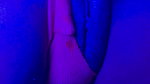 Ebony Goddess Leaking Neon Thong & Dildo Squirt