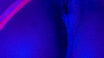 Ebony Goddess Leaking Neon Thong & Dildo Squirt