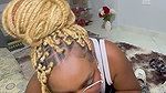 Ebony Mommy Fucks Her Lover Before Her Parents Arrive