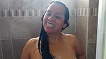 ENJOYING MY SHOWER WITH ADAMANDEVE AND LUPO