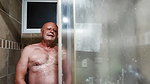 ENJOYING MY SHOWER WITH ADAMANDEVE AND LUPO