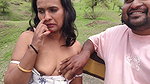 Desi Indian Marathi Kavita bhabhi ( Vahini ) cheating on husband with her lover in jungle
