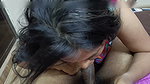 Submissive Busty Redhead Sucking with desire Deepthroat and blowjob sloppy Big tits Close up