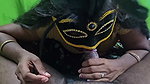 Tamil Wife Sucking and Playing with Cock on Her Boobs