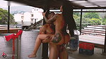 A BBC Construction Worker Inserts His Large Penis Into His Busty Boss on a Terrace – Brandon Cruz & Mariana Martix