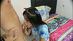 Beautiful brunette milf is very horny with my cock – Porn in English