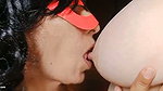 BIG MONSTER TITS LESBIANS. THIS SKINNY LESBIAN LOVES SUCK HUGE TITS