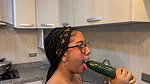 Bridney destroys her wet pussy with a cucumber