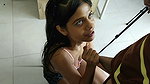 Britanny is a very hot brunette Indian sucking cock – Porn in Spanish