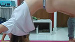 Exercising with yoga socks