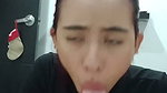 hot guy lets his stepsister in and gives her good oral sex until he cums in her mouth