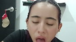 hot guy lets his stepsister in and gives her good oral sex until he cums in her mouth