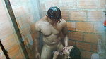 I get my wife taking a bath so I get undressed to shower with her and finish with a great fuck and anal creampie
