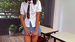 I seduce the director by giving him a delicious blowjob and fucking him in his car to let me spend the semester!