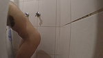My roommate forgot to close the door when taking a bath, I decided to record it